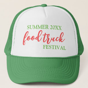 Sommar Food Lastbil Festival Merch eller Personal Keps