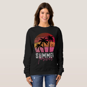 Sommar för evigt Retro solnedgång Damtröja T Shirt