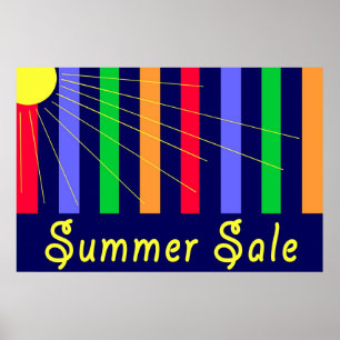 Sommar försäljningsbutiksskylt poster