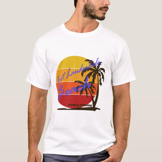 Sommar fort lauderdale - florida t shirt (Framsida)