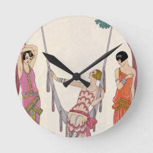 Sommar från "Ton för Gazettedu-Bon", 1925 Rund Klocka