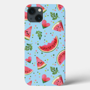 Sommar Fruit Mönster Watermelon Red grönt tropical