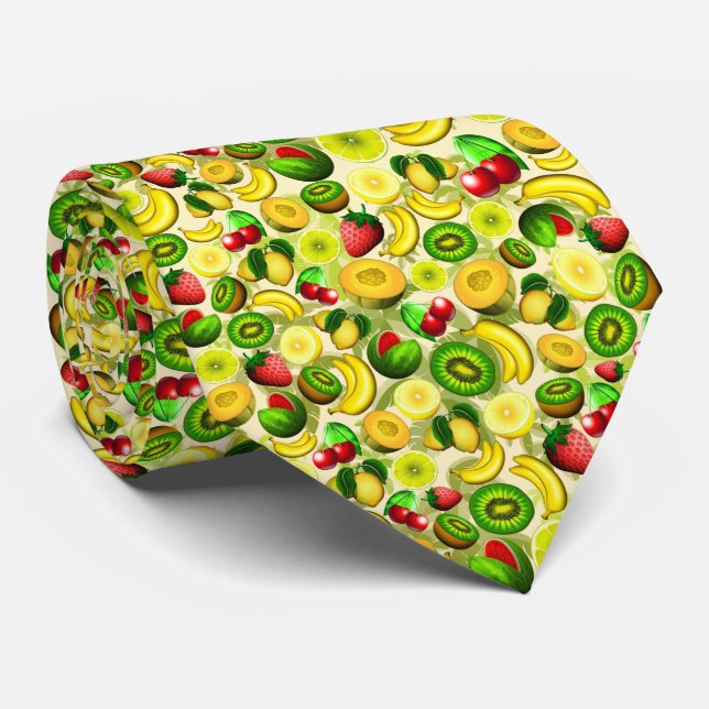 Sommar Fruits Juicy Mönster Tie Slips (Rullad)