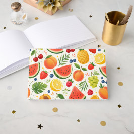 Sommar Frukt Mönster Tyg | Tropisk Vattenmelon Gästböcker