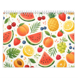 Sommar Frukt Mönster Tyg | Tropisk Vattenmelon Kalender