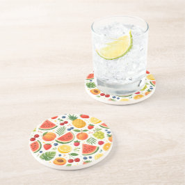 Sommar Frukt Mönster Tyg | Tropisk Vattenmelon Underlägg