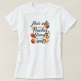 Sommar Frukt Persikor Hår Rot Grafik T-Shirt