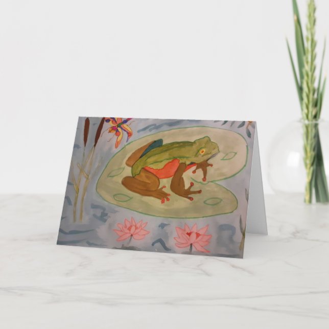 Sommar-frys-hälsningskort Kort (Framsida)