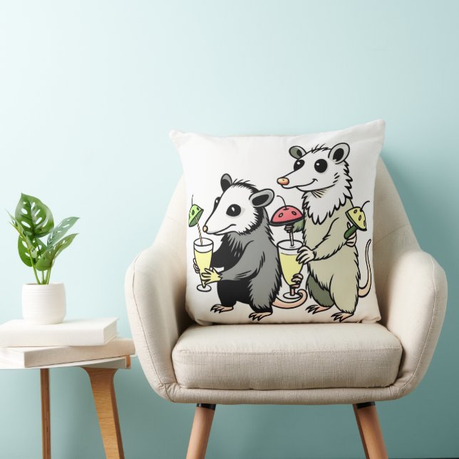 Sommar-funny Animal Dekorativ kudde (Stol)