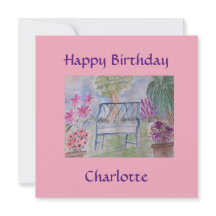 Sommar Garden Bench-kort