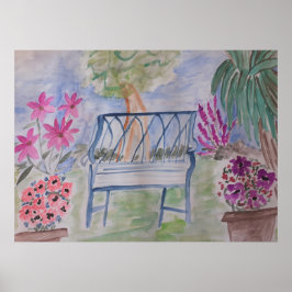 Sommar Garden Bench Poster