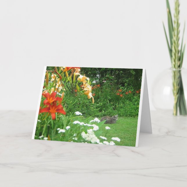 Sommar Garden Greeting Card Kort (Framsida)
