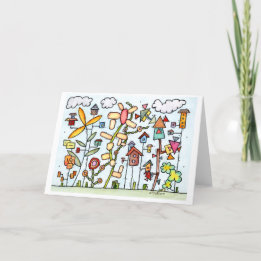 Sommar Garden Greeting Card Kort