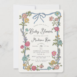 Sommar Garden Party Bright Blommigt Baby Shower