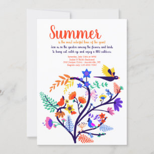 Sommar Garden Party-inbjudan Inbjudningar