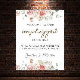 Sommar Garden Watercolor Blommigt Bröllop Poster