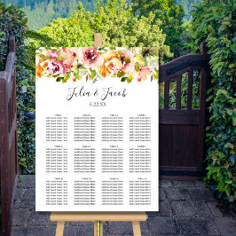 Sommar Garden Watercolor Blommigt Bröllop Poster