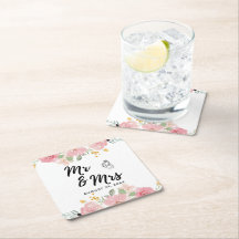 Sommar Garden Watercolor Blommigt Bröllop