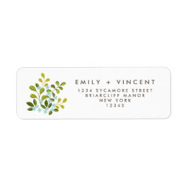 Sommar Garden Wildbloms Blommigt Returadress Returadress Etikett