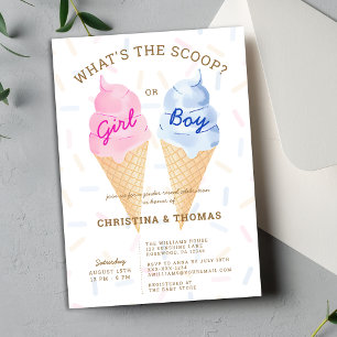 Sommar Gender Reveal Inbjudningar