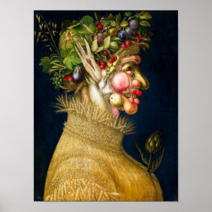 Sommar Giuseppe Arcimboldo Poster