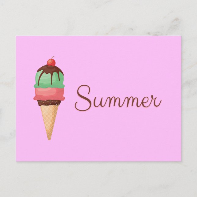 Sommar Glass Vykort (Framsida)