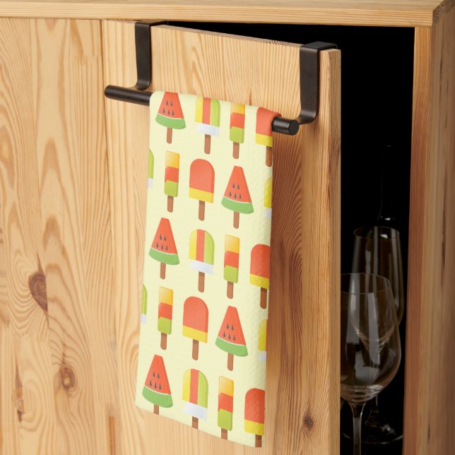 Sommar Glassmönster Kökshandduk (Thirds Fold)