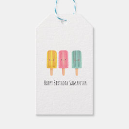 Sommar Glasspinnar Presentetikett