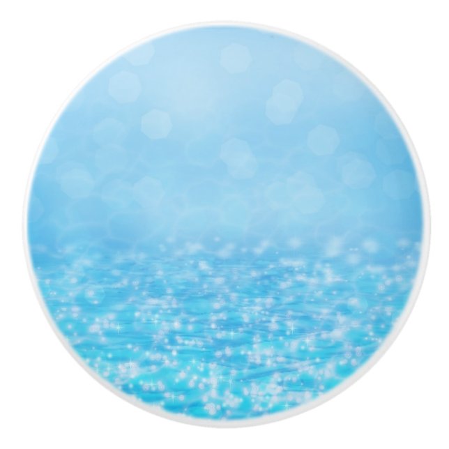 Sommar Glitter Vatten Strand Badrum Dekor Byrå Knopp (Framsidan)