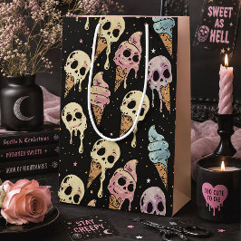 Sommar Goth Skalle Glass Creepy Cute