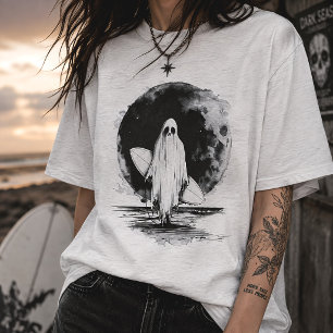 Sommar Goth Spök Surf Skum Strand T Shirt