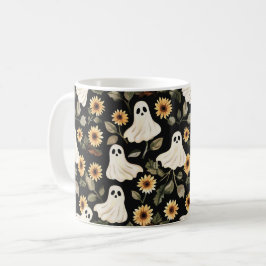 Sommar Goth Spöken och solblommor Spooky Kaffemugg