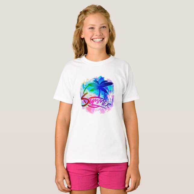 Sommar grafik t shirt (Hel framsida)