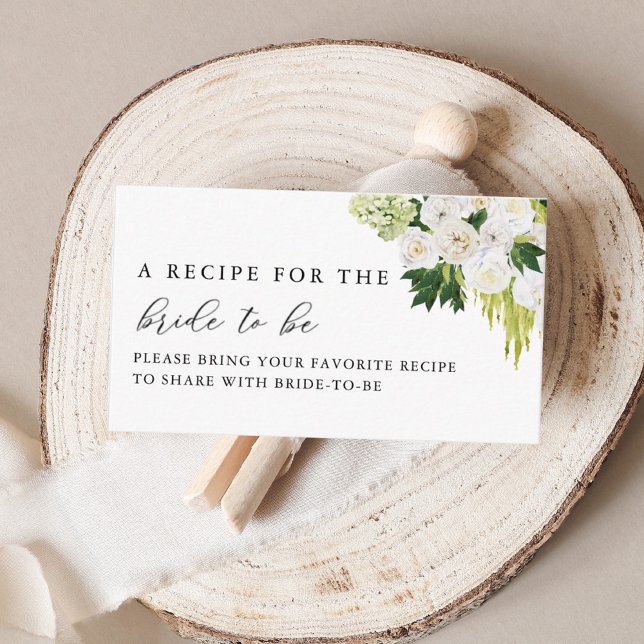 Sommar Grönska Bröllopsdusch Dela Ett Recept Tilläggskort (Skapare uppladdad)