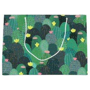 Sommar Grönt Teal Cactus Guld dots Cute Design