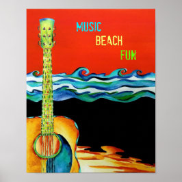 Sommar Guitar Poster