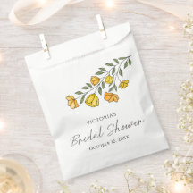 Sommar Gul Blomma Bröllopsdusch