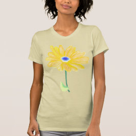 Sommar Gul Blomma T Shirt