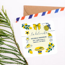 Sommar Gul La Dolce Vita Citron Returadress