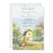 Sommar Gult - Bröllopsinbjudan