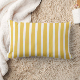 Sommar Gult Rand Modern Lumbarkudde