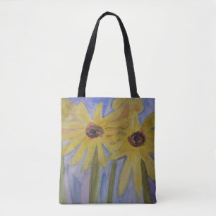 Sommar-Gulten Solblommor Tote Bag Tygkasse