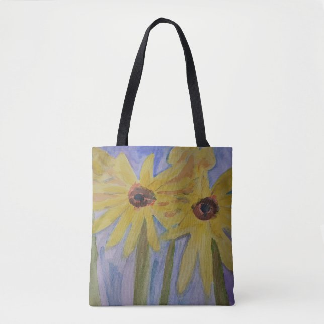 Sommar-Gulten Solblommor Tote Bag Tygkasse (Framsida)