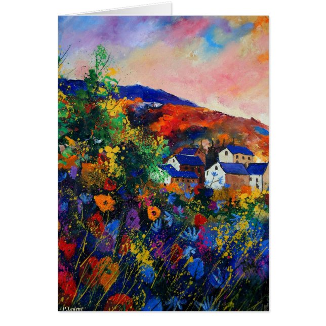 sommar hälsningskort (Framsidan)