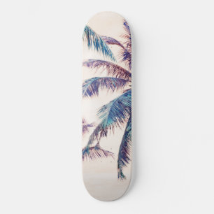 Sommar Handflatan Träd Beach Dream #1 #tropiskt #w Mini Skateboard Bräda 18,5 Cm