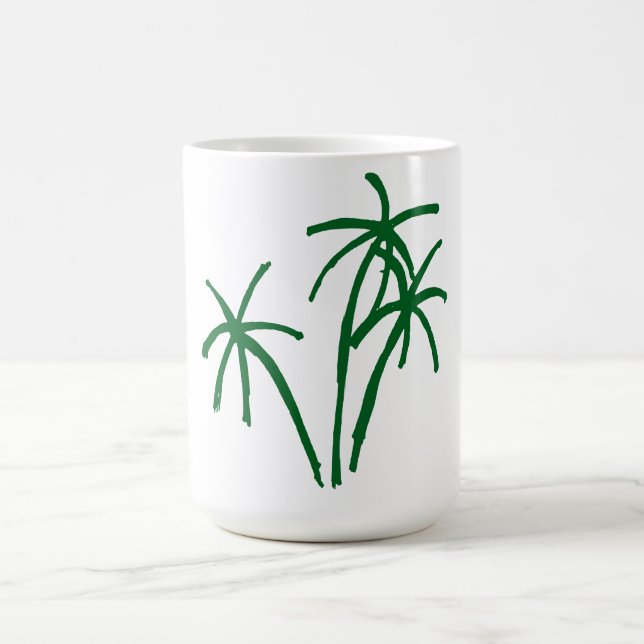 Sommar Handflatan Träd-kaffe Mugg (Center)