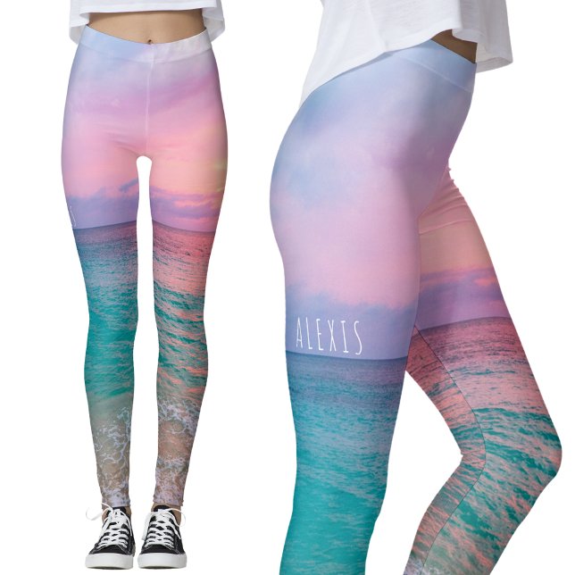 Sommar Hav Solnedgång Leggings (Skapare uppladdad)