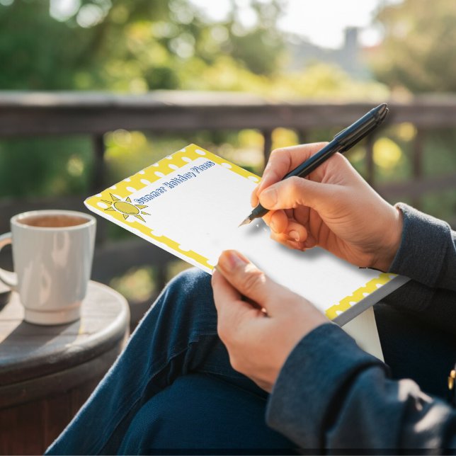 Sommar-Helgdag bärbara dator journal personalize Anteckningsblock (Skapare uppladdad)