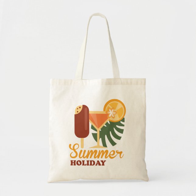 Sommar Helgdag Budget Beach Tote Tygkasse (Framsidan)
