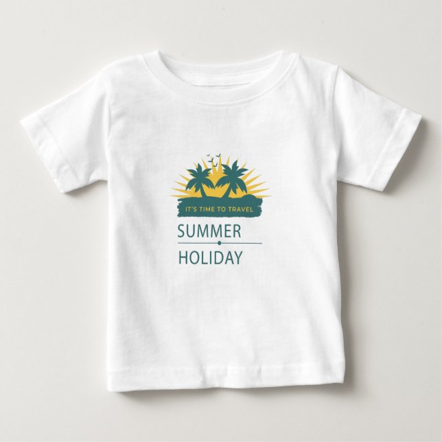 Sommar-Helgdag - liggande T Shirt (Framsida)
